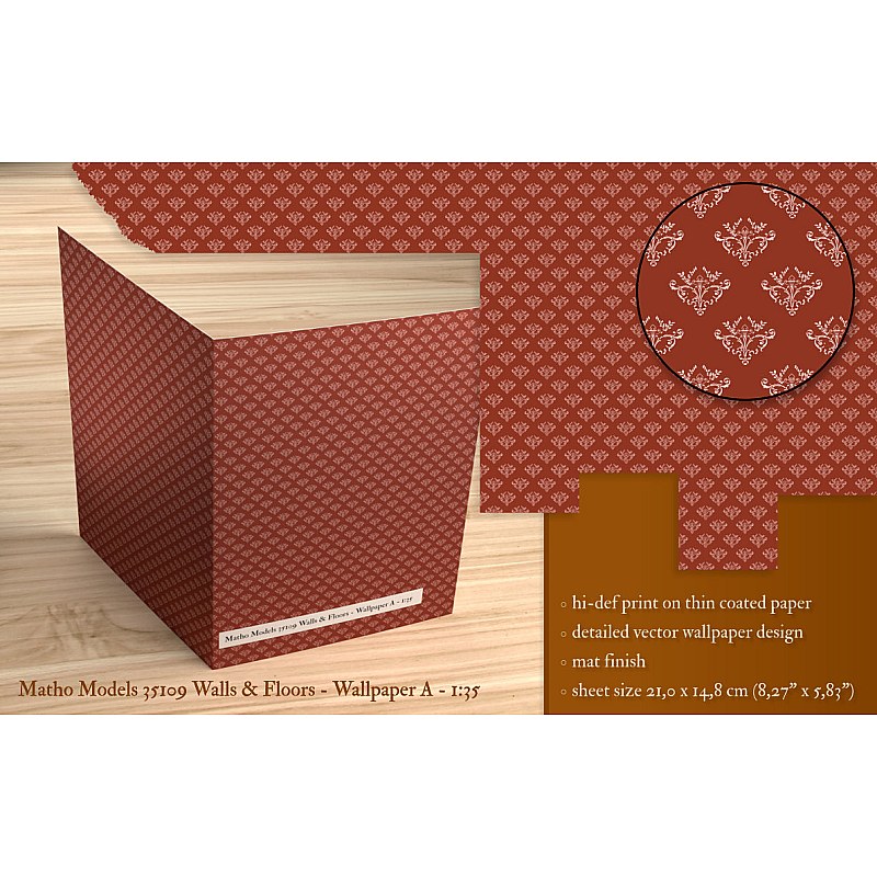 Matho Models Walls & Floors - Wallpaper A 1/35 35109