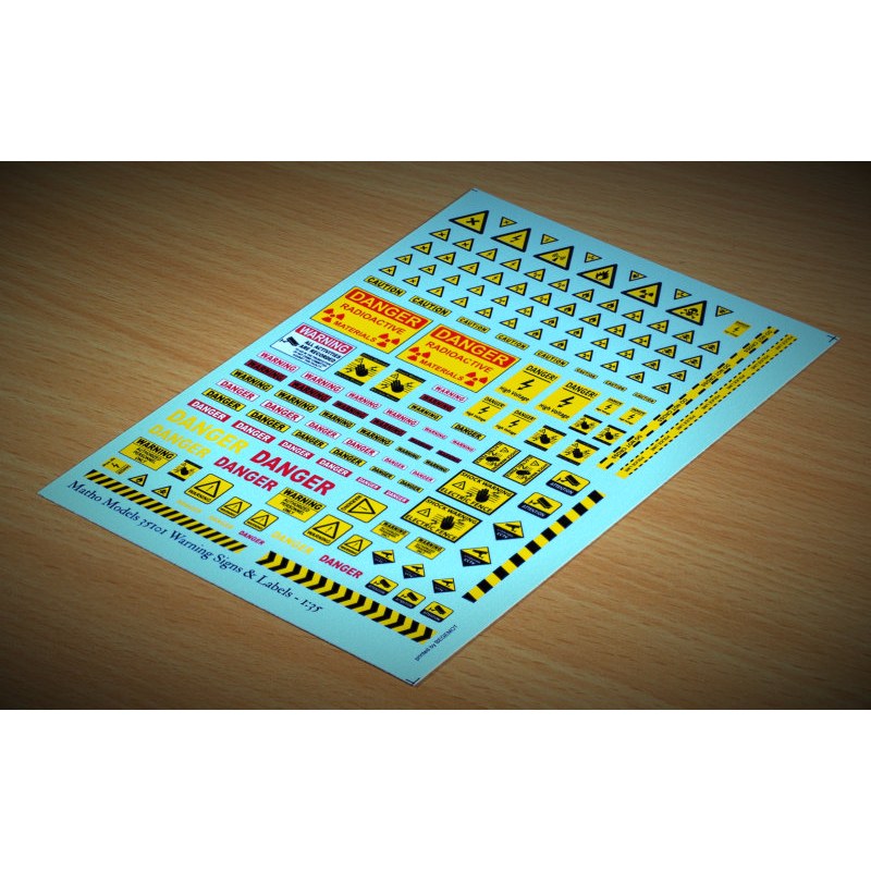 Matho Models Warning Signs & Labels 1/35 35101