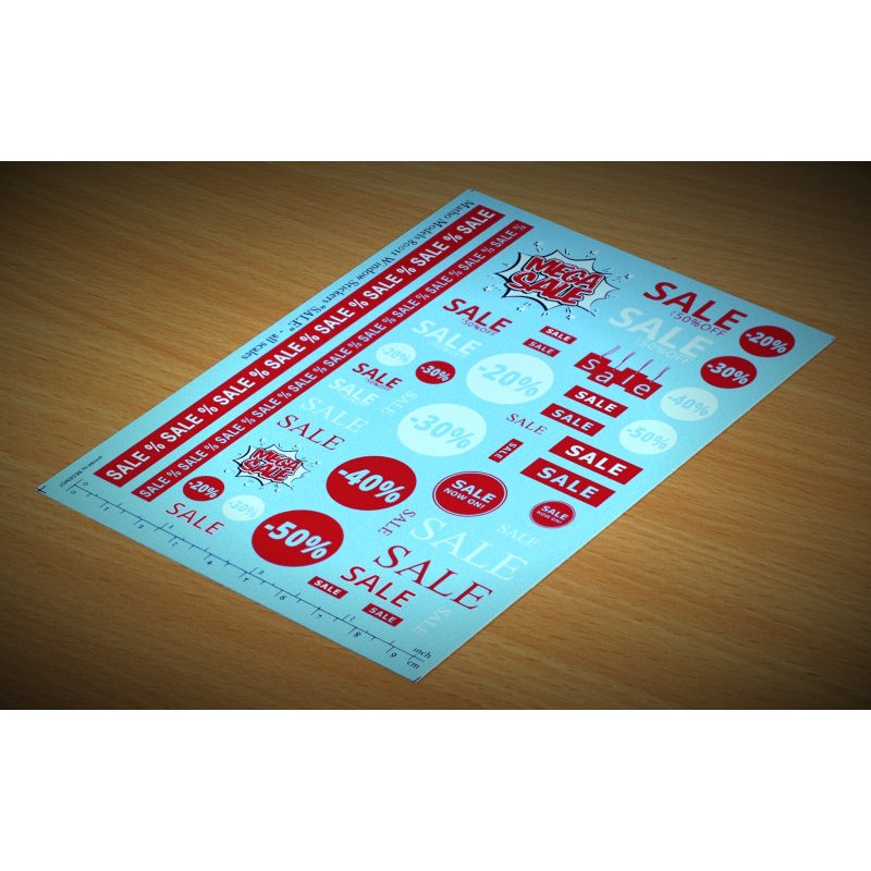 Matho Models Window Stickers "SALE" 80011