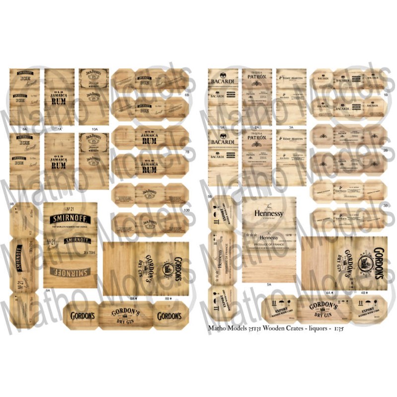 Matho Models Wooden Crates: liquors 1/35 35131 additional image 3