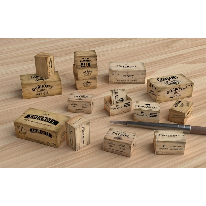 Matho Models Wooden Crates: liquors 1/35 35131