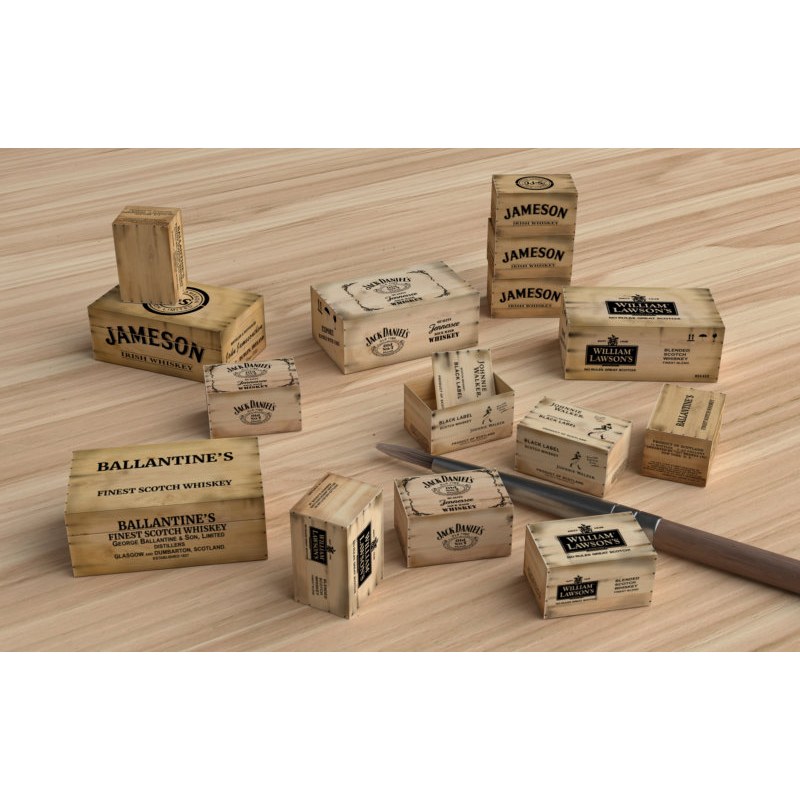 Matho Models Wooden Crates: whiskey 1/35 35130
