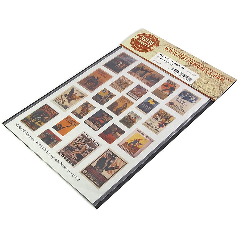 Matho Models WWI US Propaganda Posters (set 1) 1/35 35003 additional image 2