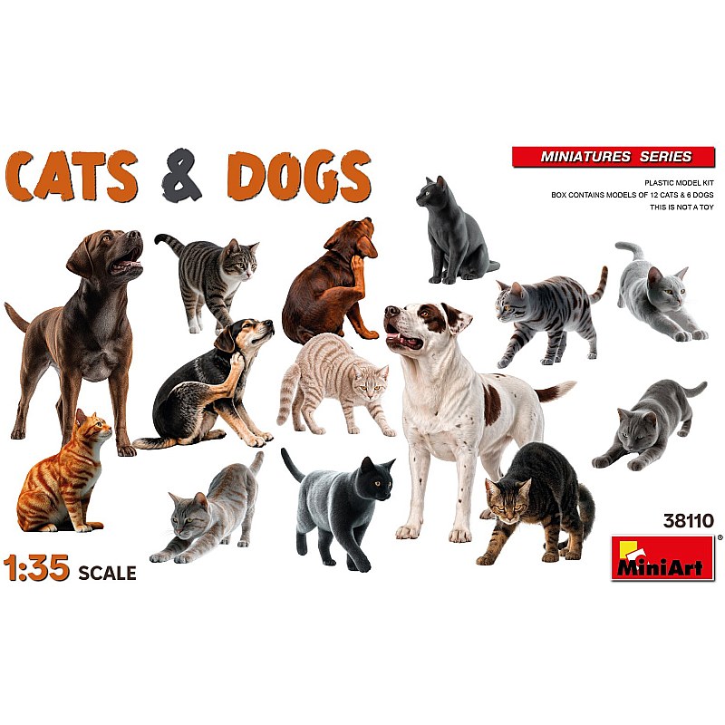 Miniart Cats and Dogs 1/35 38110