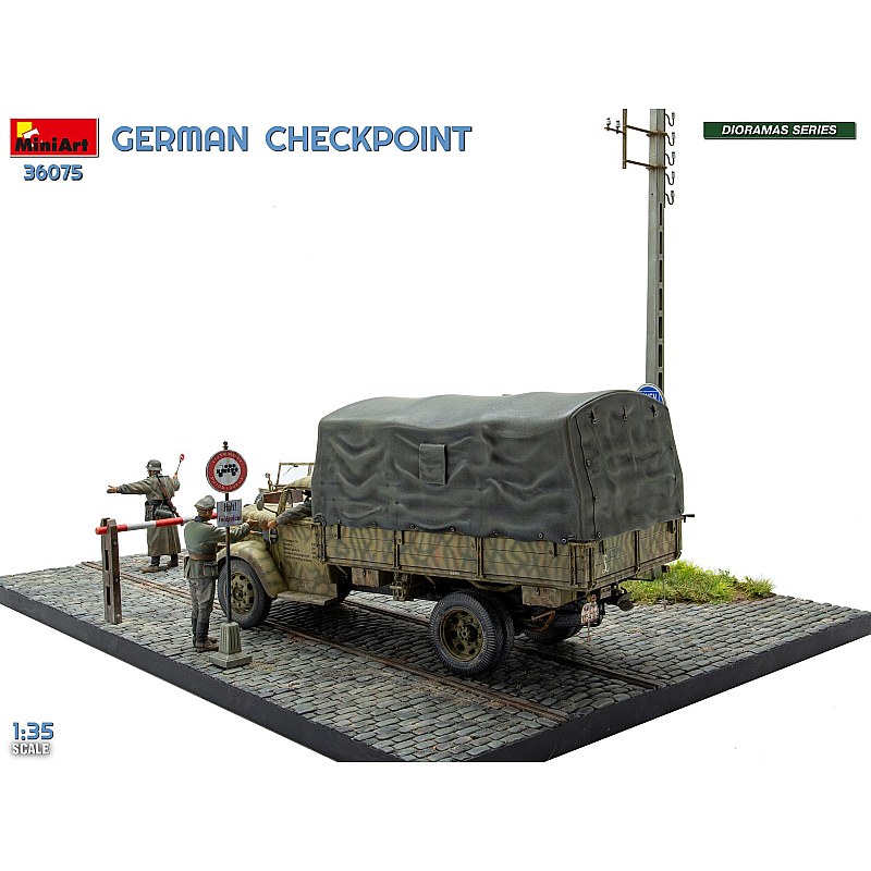 Miniart GERMAN CHECKPOINT. 3T Cargo Truck 3,6-36S & Kfz.1 Type 170VK w/ Feldgendarmerie. BIG SET 1/35 36075 additional image 5