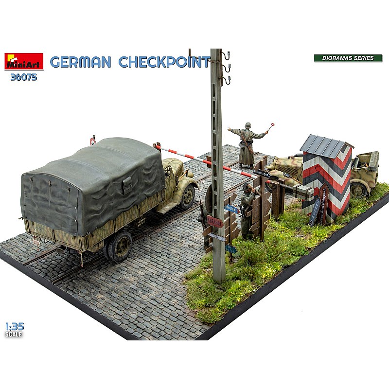 Miniart GERMAN CHECKPOINT. 3T Cargo Truck 3,6-36S & Kfz.1 Type 170VK w/ Feldgendarmerie. BIG SET 1/35 36075 additional image 7