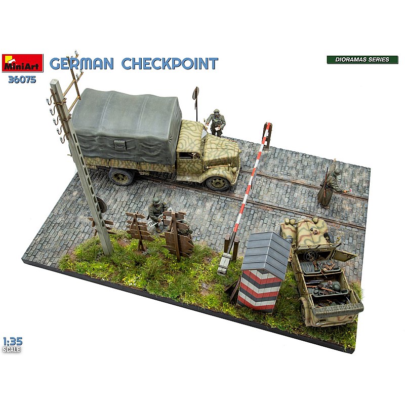 Miniart GERMAN CHECKPOINT. 3T Cargo Truck 3,6-36S & Kfz.1 Type 170VK w/ Feldgendarmerie. BIG SET 1/35 36075 additional image 8