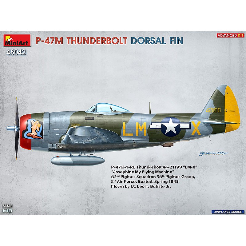 Miniart P-47M THUNDERBOLT. DORSAL FIN. ADVANCED KIT 1/48 48042 additional image 5