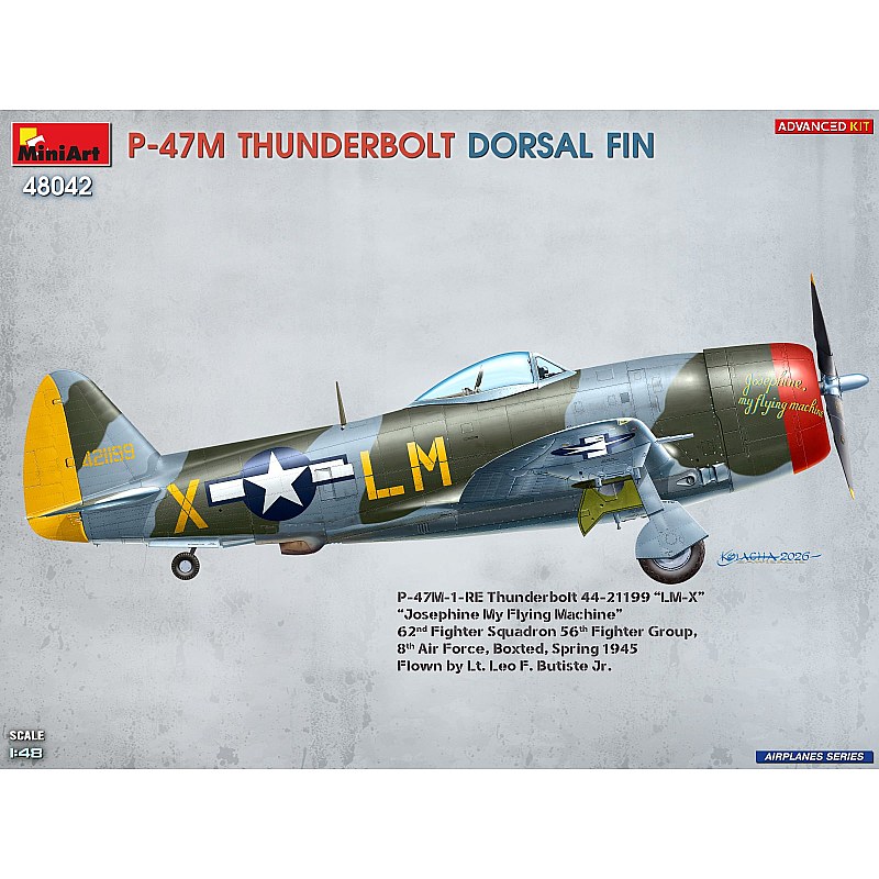 Miniart P-47M THUNDERBOLT. DORSAL FIN. ADVANCED KIT 1/48 48042 additional image 6