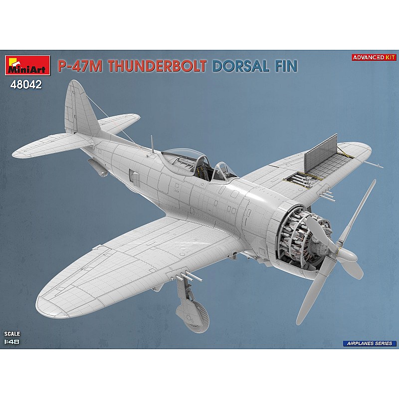 Miniart P-47M THUNDERBOLT. DORSAL FIN. ADVANCED KIT 1/48 48042 additional image 8