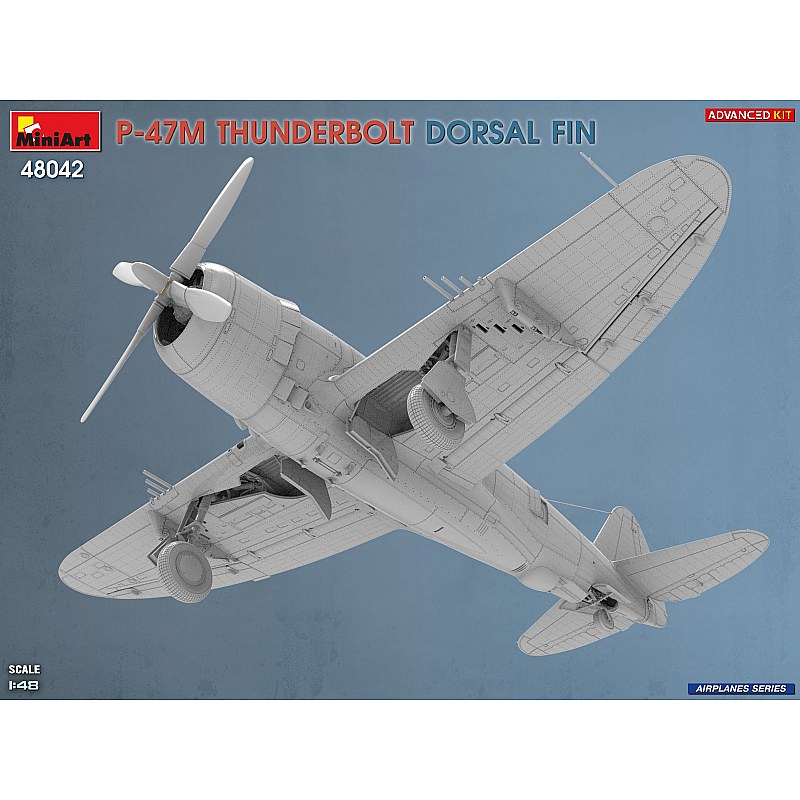 Miniart P-47M THUNDERBOLT. DORSAL FIN. ADVANCED KIT 1/48 48042 additional image 9