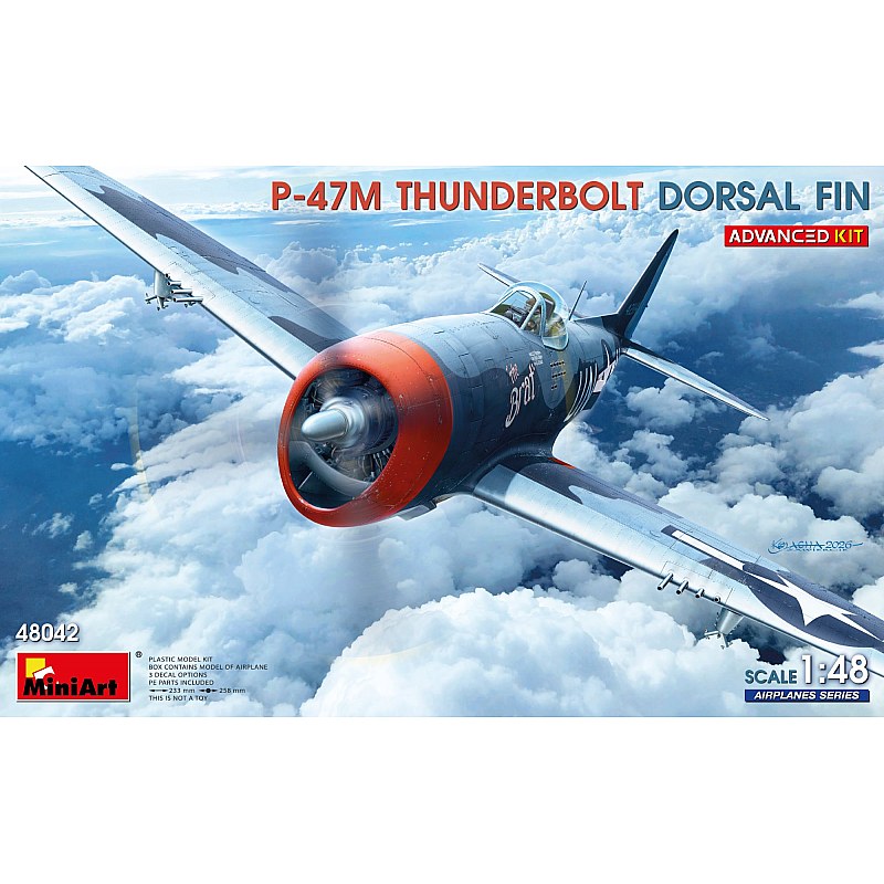 Miniart P-47M THUNDERBOLT. DORSAL FIN. ADVANCED KIT 1/48 48042