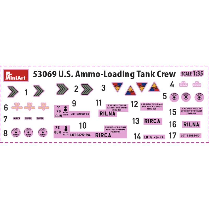 Miniart U.S. AMMO-LOADING TANK CREW. 2ND EDITION 1/35 53069 additional image 2