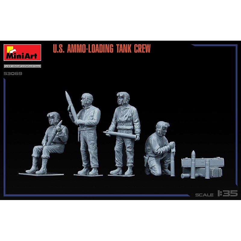 Miniart U.S. AMMO-LOADING TANK CREW. 2ND EDITION 1/35 53069 additional image 3