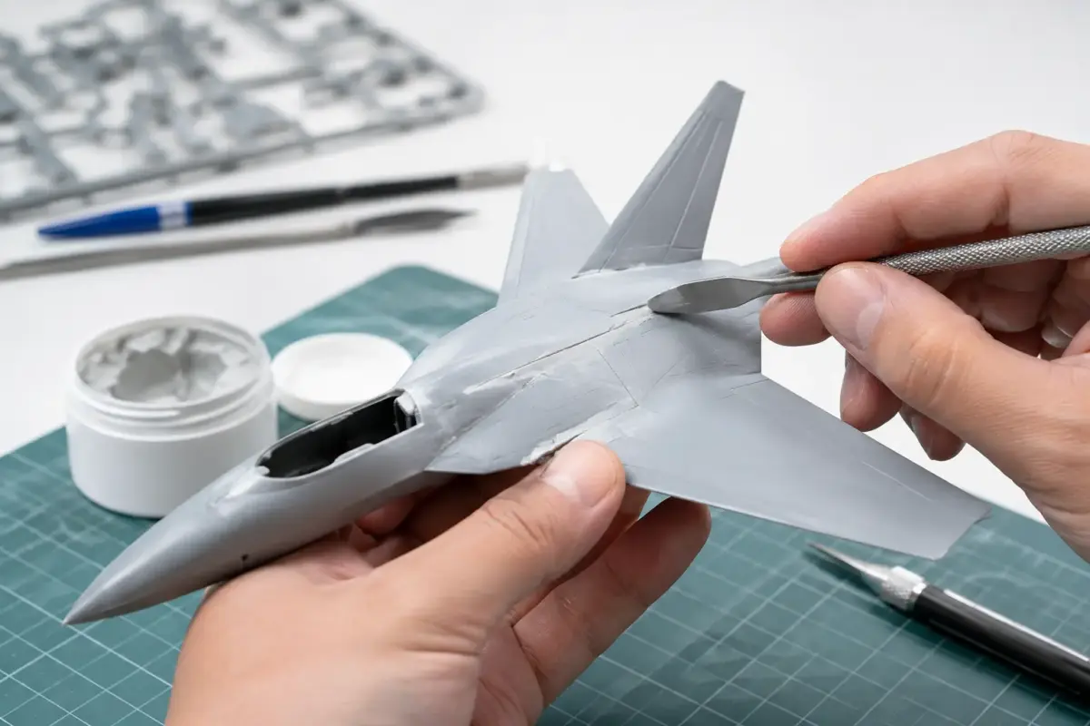 Model Putty Filling Guide for Clean Kit Seams