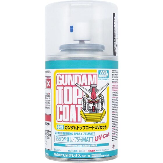 Mr Hobby BG-675 Gundam Top Coat Finishing Spray BG-675
