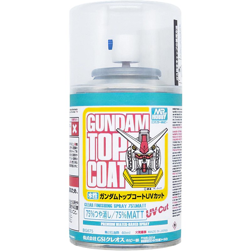 Mr Hobby BG-675 Gundam Top Coat Finishing Spray BG-675