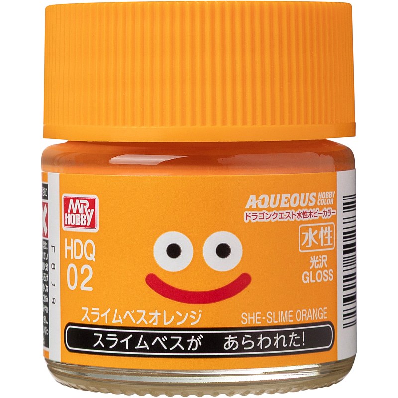 Mr Hobby HDQ-02 Aqueous Dragon Quest Color (10ml) She-Slime Orange HDQ-02