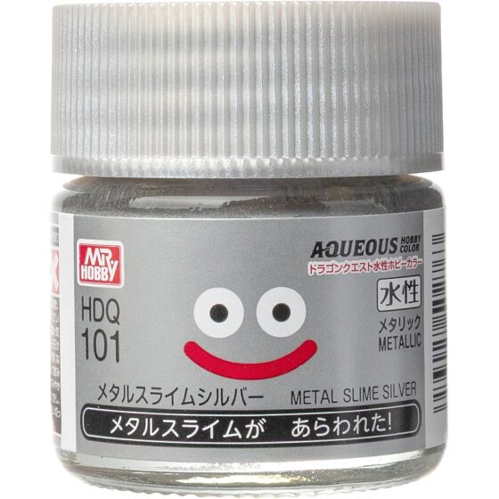 Mr Hobby HDQ-101 Aqueous Dragon Quest Color (10ml) Metal Slime Silver 10ml HDQ-101
