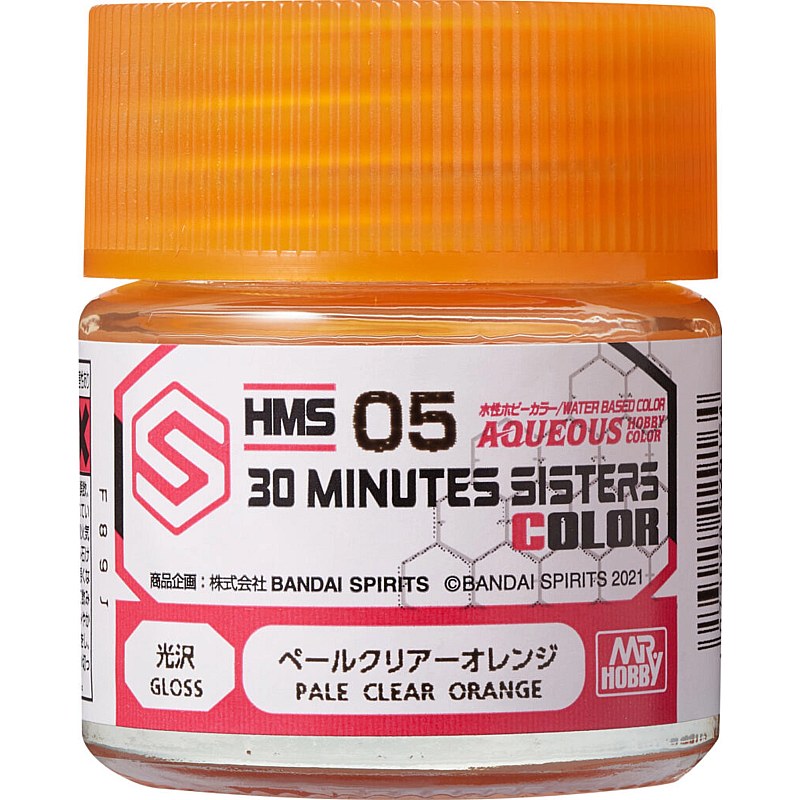 Mr Hobby HMS-05 Aqueous 30 Minutes Sisters Colors (10ml) Pale Clear Orange 10ml HMS-05