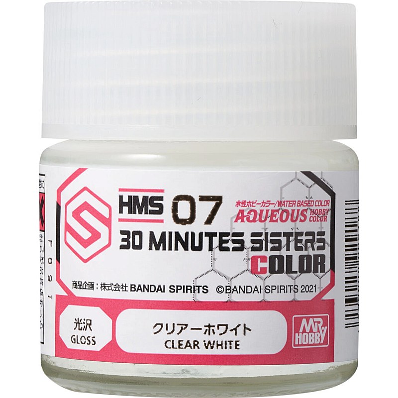 Mr Hobby HMS-07 Aqueous 30 Minutes Sisters Colors (10ml) Clear White 10ml HMS-07