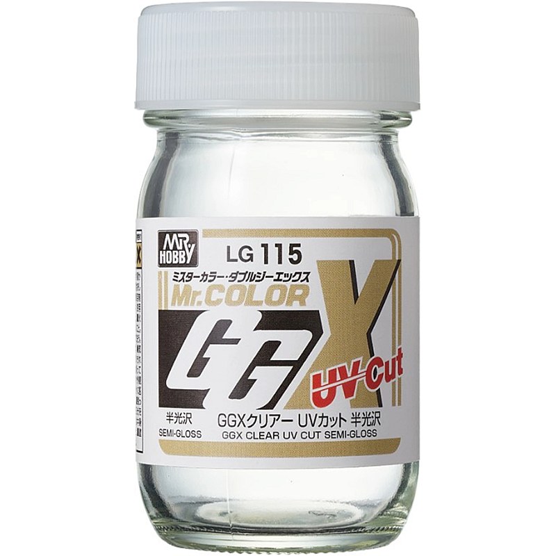 Mr Hobby LG-115 Mr. Color GGX (60ml) Clear UV Cut Semi-Gloss LG-115