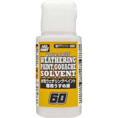 Mr Hobby Weathering Paint Gouache Solvent (60ml) WTT-111