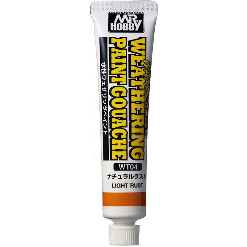 Mr Hobby WT-04 Water-based Weathering Paint Gouache (20ml) Light Rust WT-04