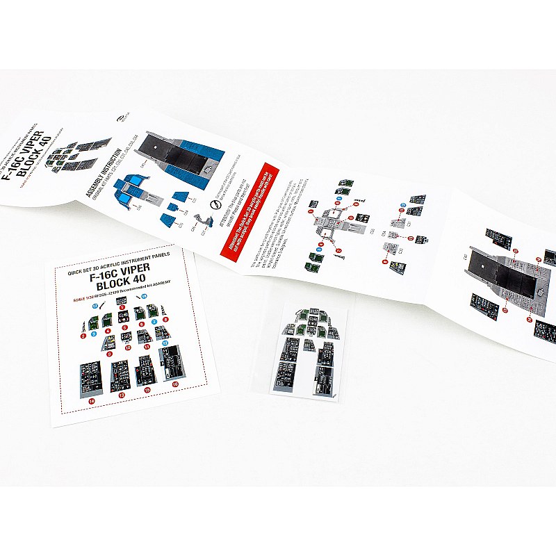 Red Fox Studio 1/32 F-16C Block 40 Viper (for Academy kit) SQS-32120 Red Fox Studio 1/32 RFSQS-32120 additional image 3