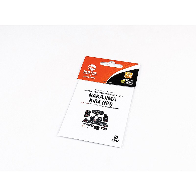 Red Fox Studio Nakajima Ki84 KO 3D Panel (1/32) RFSQS-32093 Red Fox Studio Nakajima Ki84 KO 3D Panel (1/32) RFSQS-32093