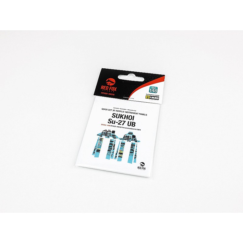 Red Fox Studio Su-27UB Flanker C 3D Panel (1/48) RFSQS-48036