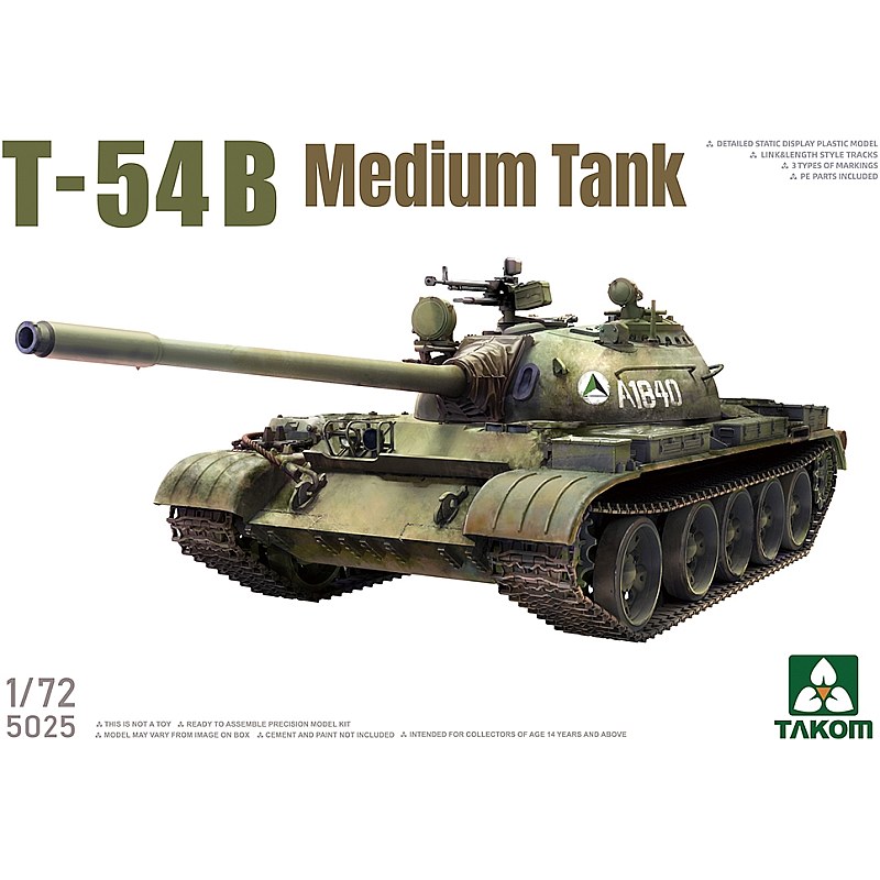 Takom Afghan Army T-54B Medium Tank 1/72 05025