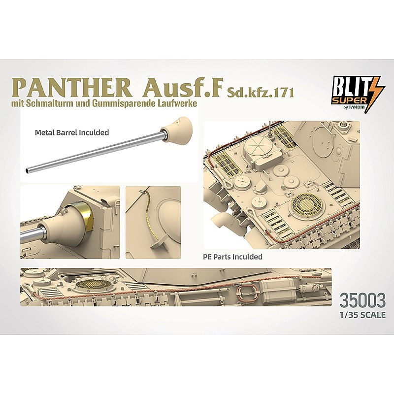 Takom German Army Panther Ausf F Medium Tank SdKfz 171 1/35 35003 additional image 3