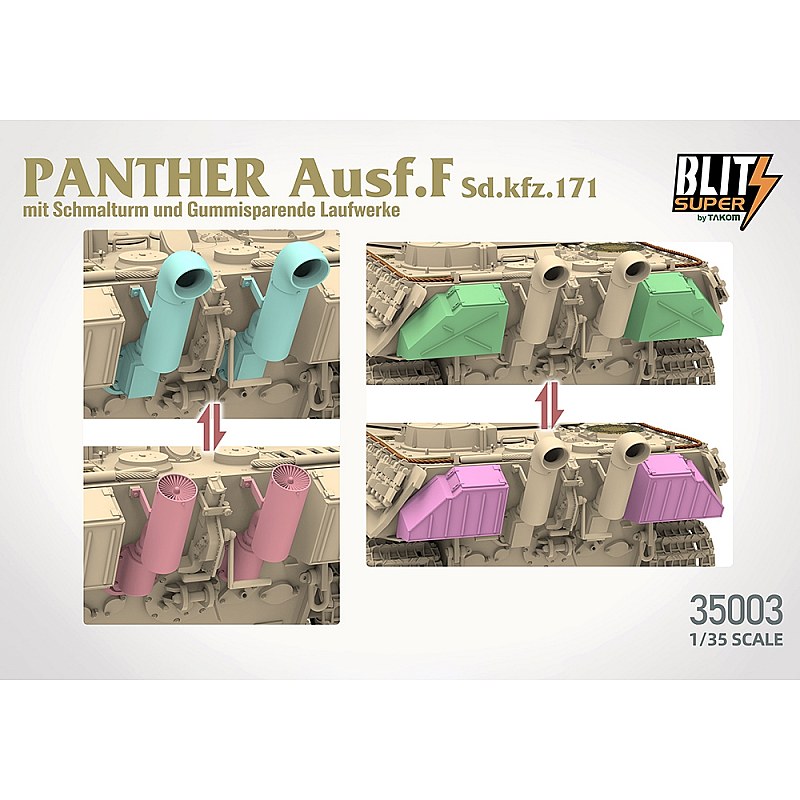 Takom German Army Panther Ausf F Medium Tank SdKfz 171 1/35 35003 additional image 5