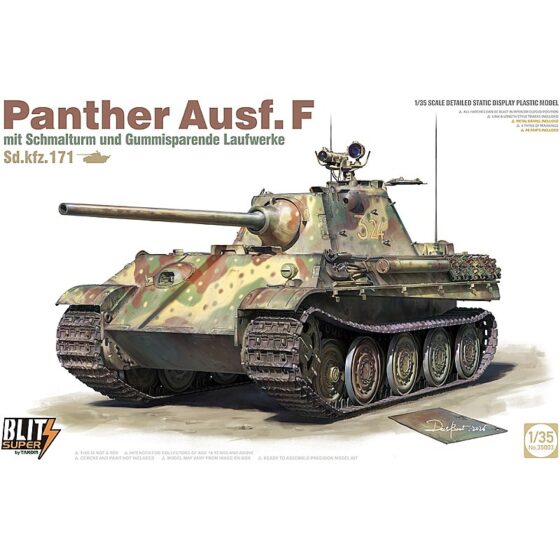 Takom German Army Panther Ausf F Medium Tank SdKfz 171 1/35 35003