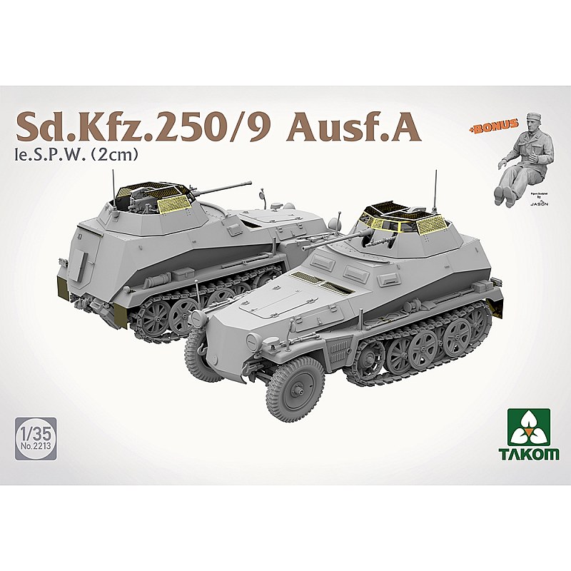 Takom German Army SdKfz 250/9 Ausf A le SPW (2 cm) Half-Track 1/35 02213 additional image 2