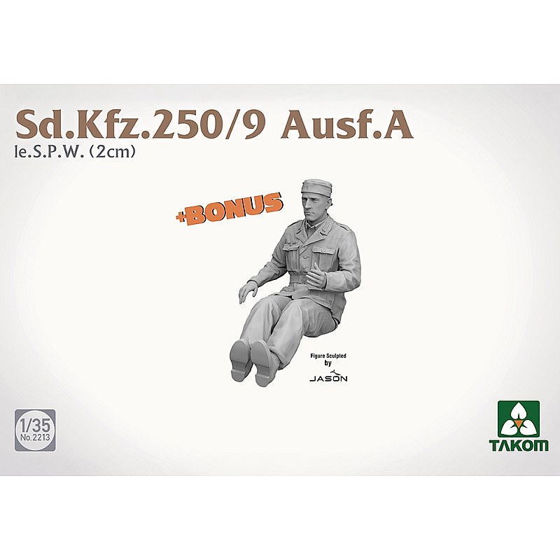 Takom German Army SdKfz 250/9 Ausf A le SPW (2 cm) Half-Track 1/35 02213 additional image 8