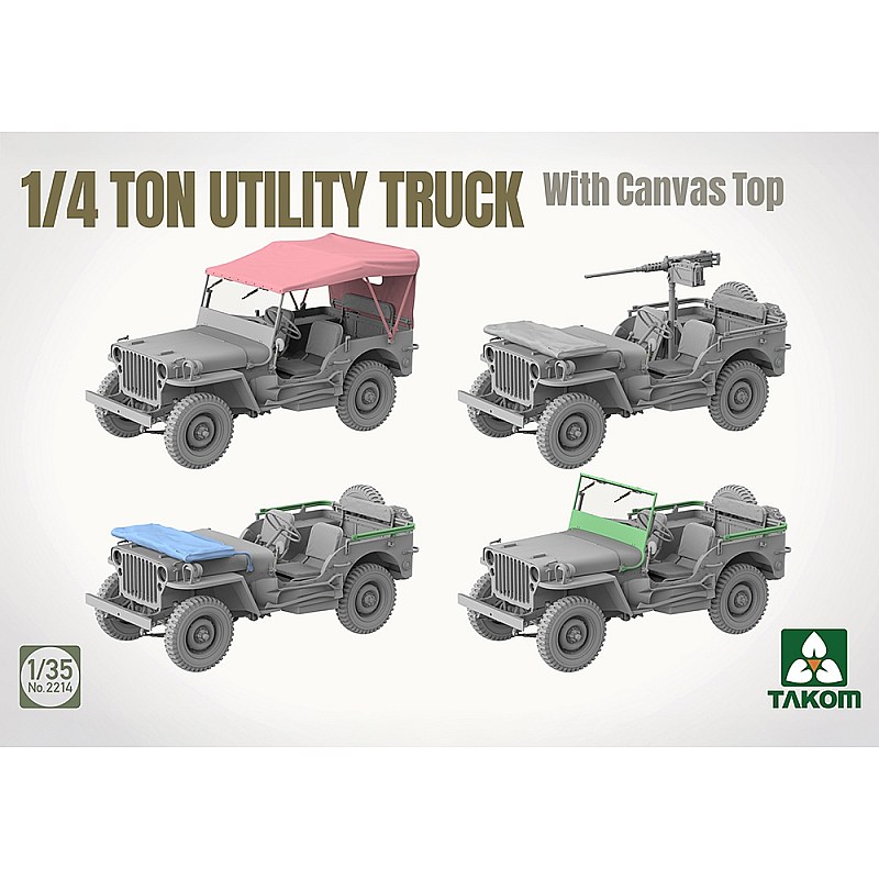 Takom US Army ¼-ton Utility Truck with Canvas Top 1/35 02214 additional image 3