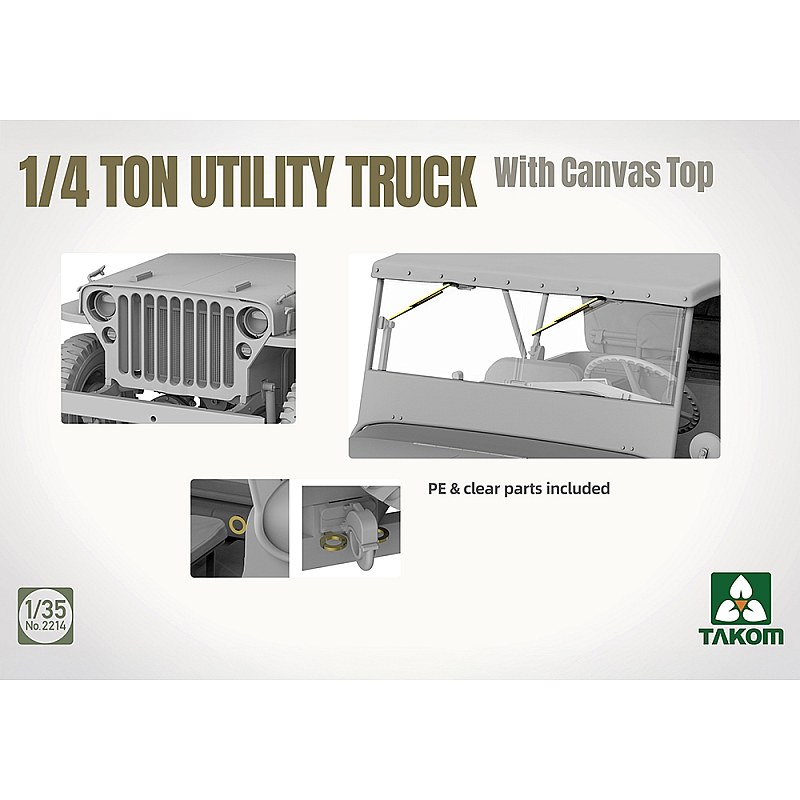 Takom US Army ¼-ton Utility Truck with Canvas Top 1/35 02214 additional image 4