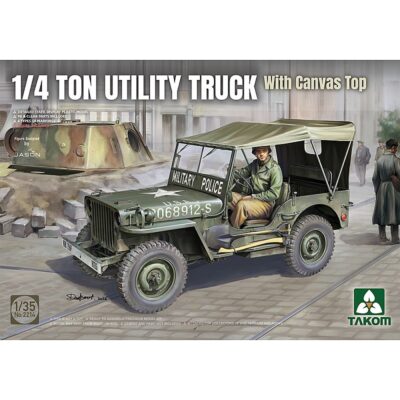 Takom US Army ¼-ton Utility Truck with Canvas Top 1/35 02214