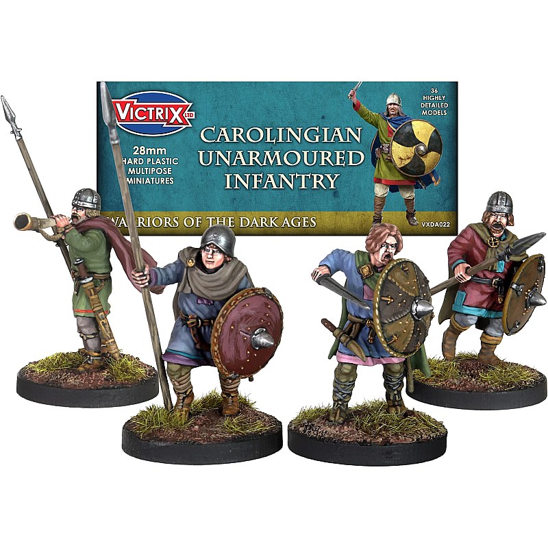 Victrix Carolingian Franks Unarmoured Infantry 28mm VXDA022