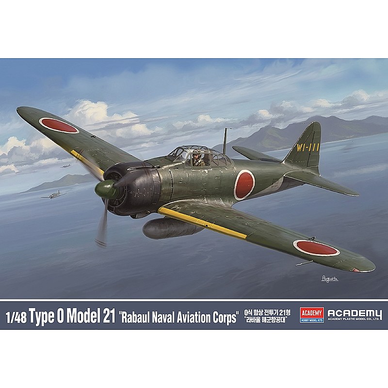 Academy Japanese Zero Model 21 "Rabaul Naval Aviation Corps" Carrier Fighter 1/48 12381