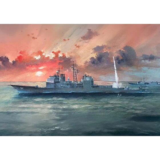 Academy USS Bunker Hill Guided Missile Cruiser 1991 (1/700) 14412