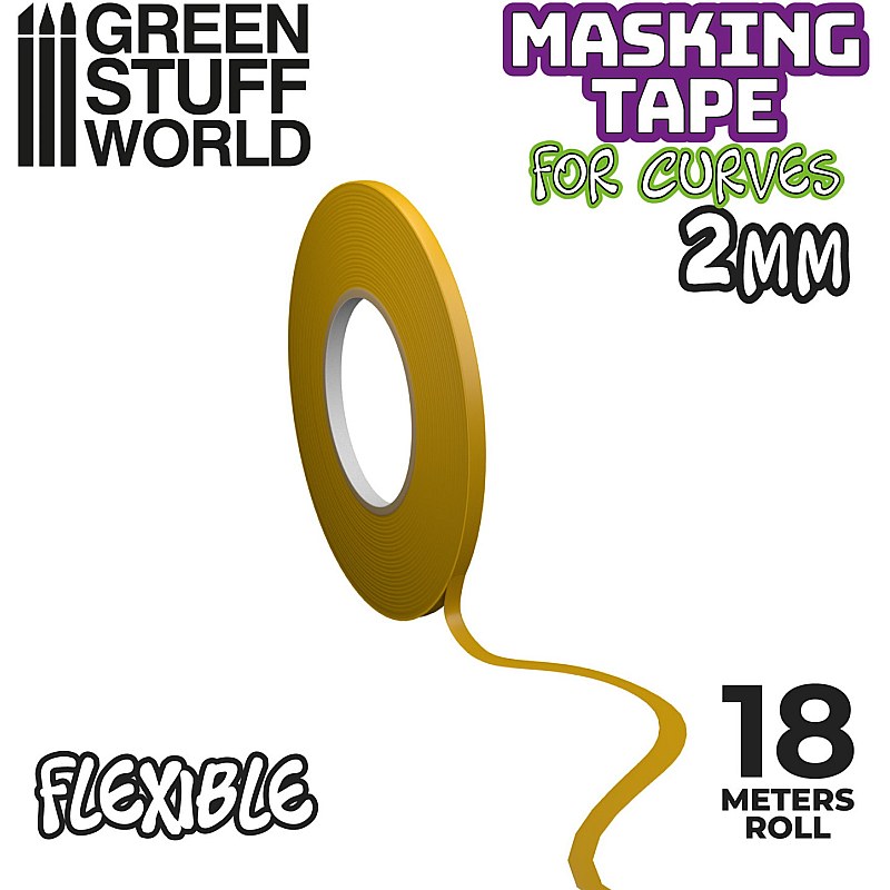 GreenStuffWorld Flexible Masking Tape - 2mm 8435646504223ES