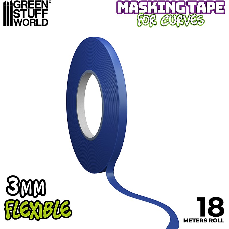 GreenStuffWorld Flexible Masking Tape - 3mm 8435646504230ES