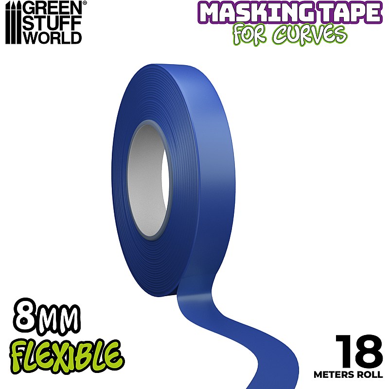 GreenStuffWorld Flexible Masking Tape - 8mm 8435646504254ES additional image 3
