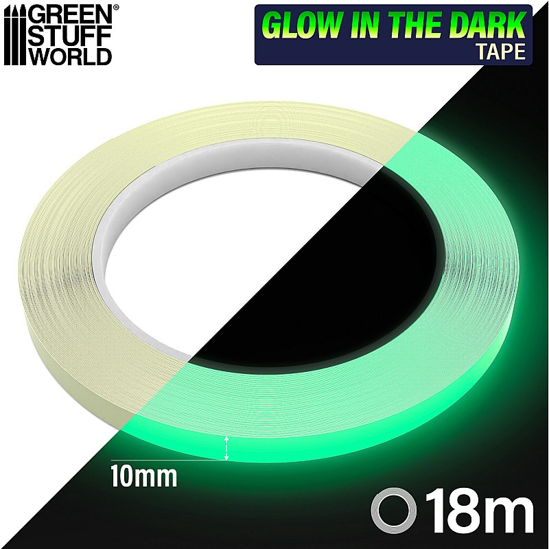 GreenStuffWorld Glow in the dark tape 10mm 8435646531168ES additional image 3