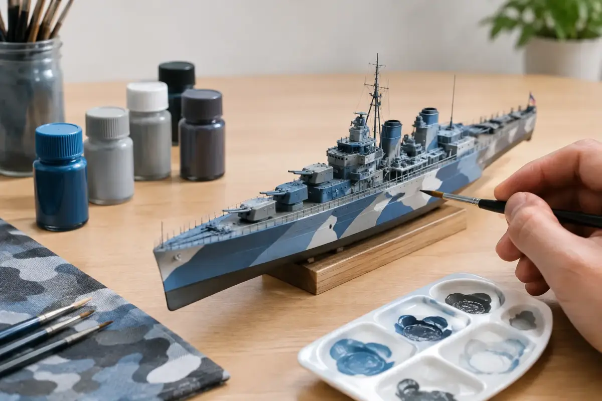 How to Paint Naval Camouflage on Scale Models