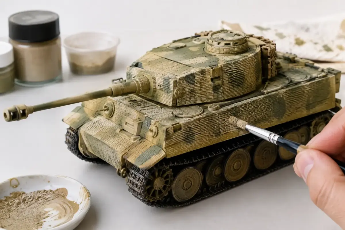 How to Paint Zimmerit Texture on German Armour