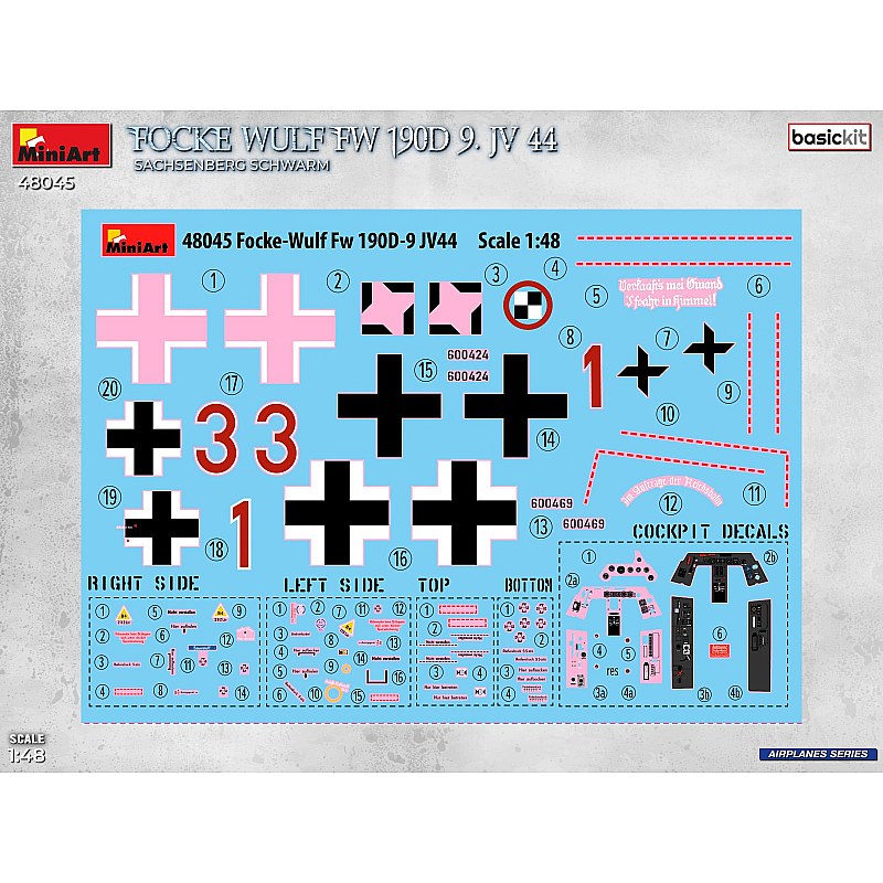 Miniart Focke-Wulf Fw 190D-9. JV 44 “Sachsenberg Schwarm”. BASIC KIT 1/48 48045 additional image 2